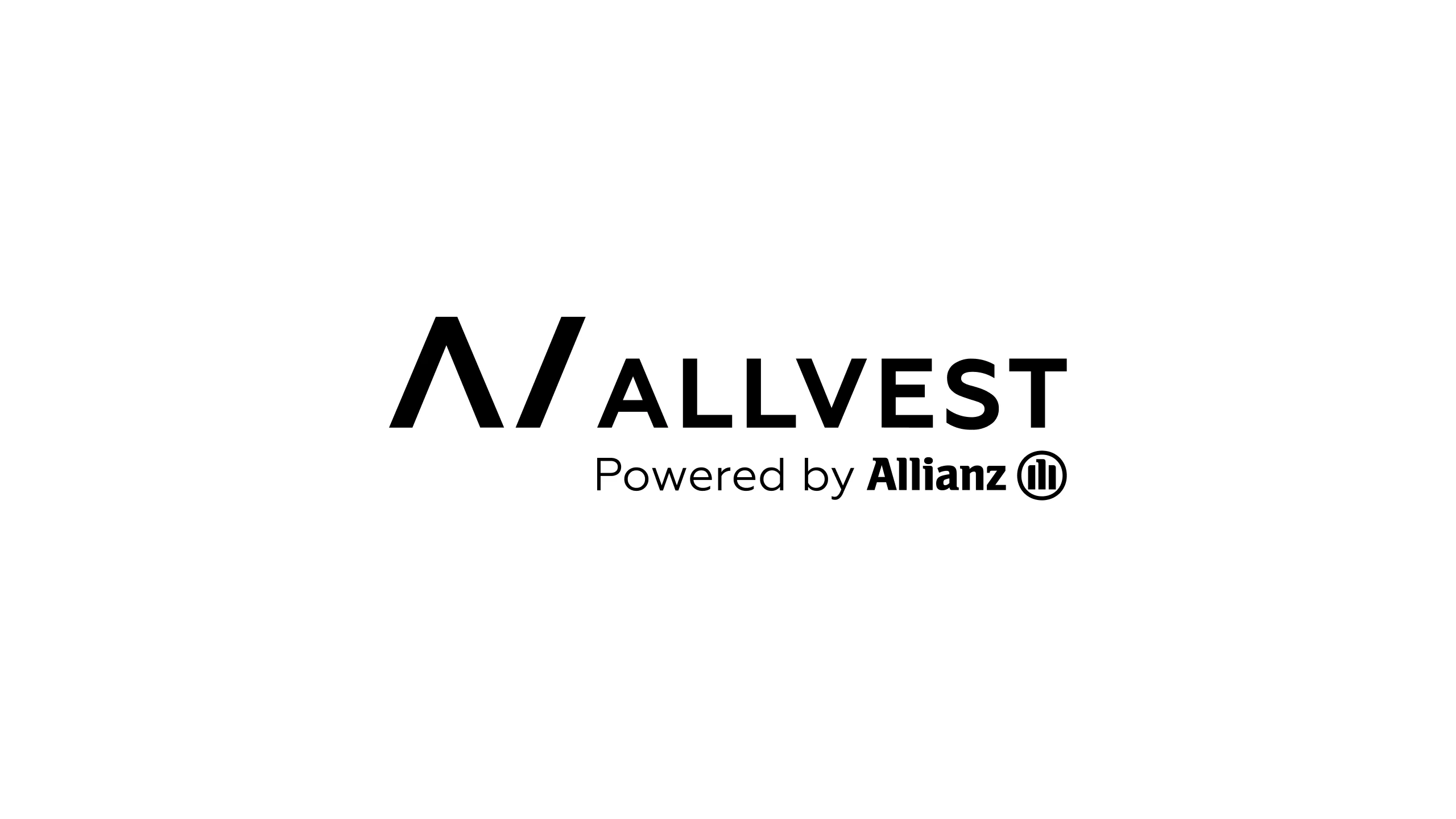 The full Allvest logotype, the angular mark beside the wordmark ALLVEST over the line Powered by Allianz